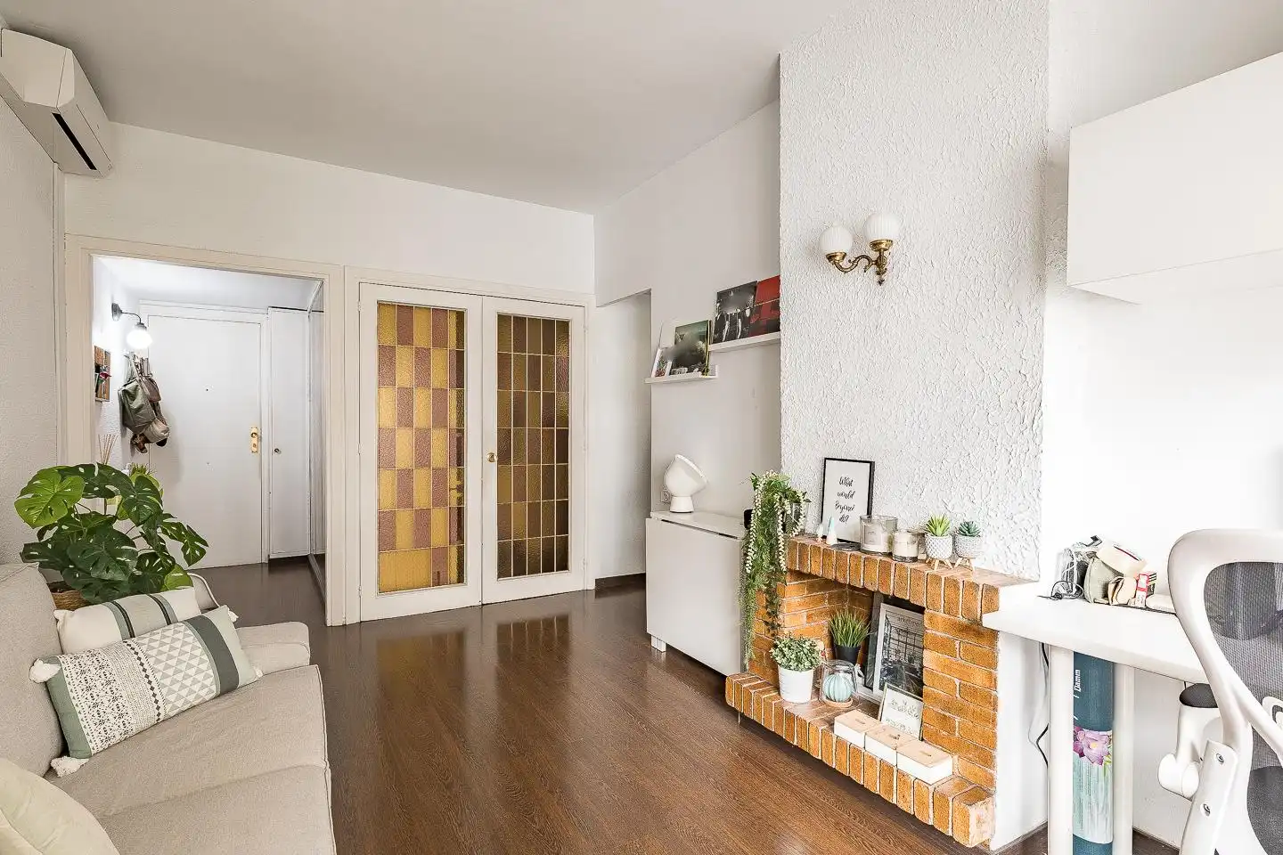 Sala de estar de Apartamento en venta en Sarrià - Sant Gervasi