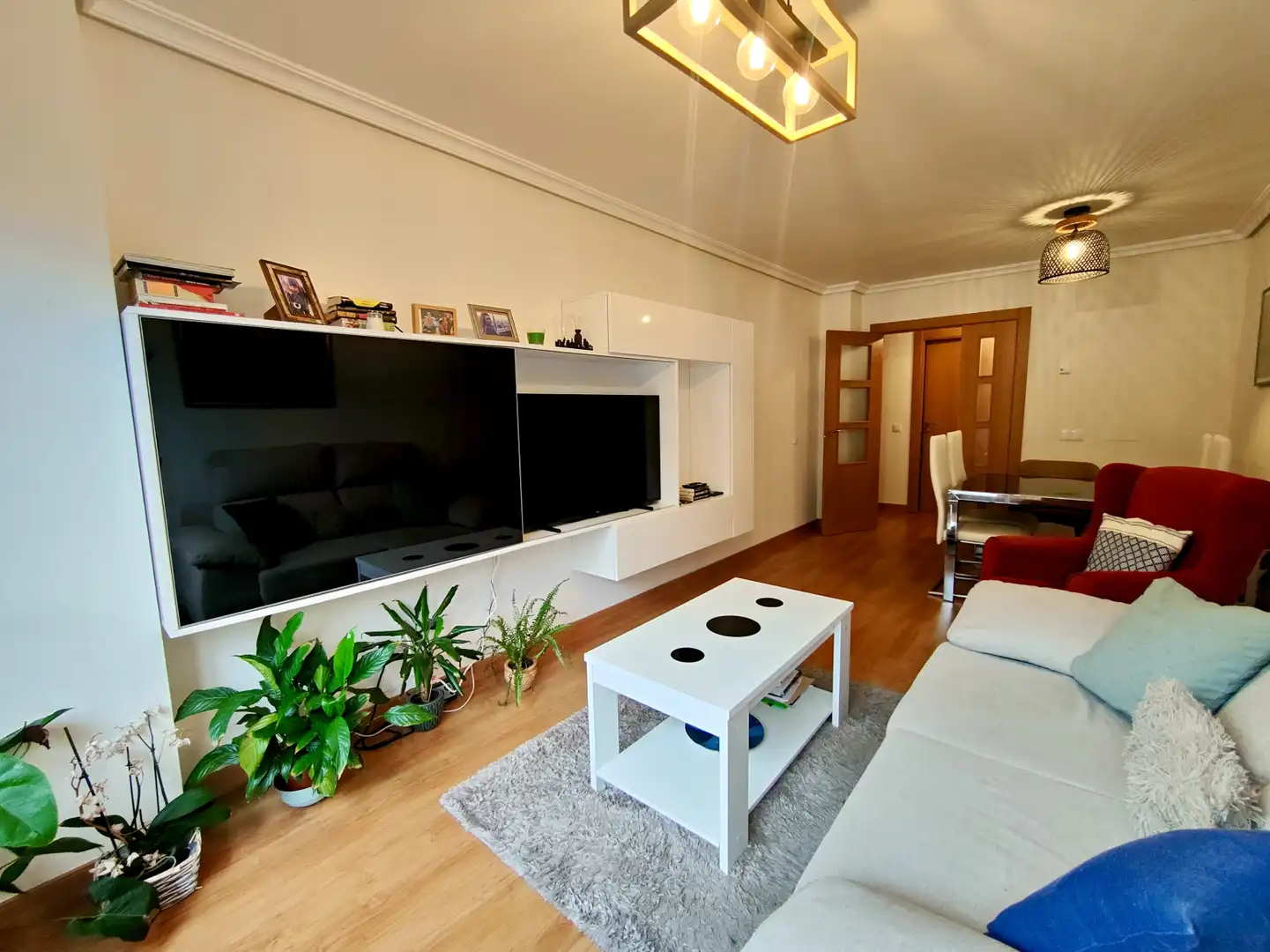 Living room of Flat for rent in Santander  with Heating and Parquet flooring