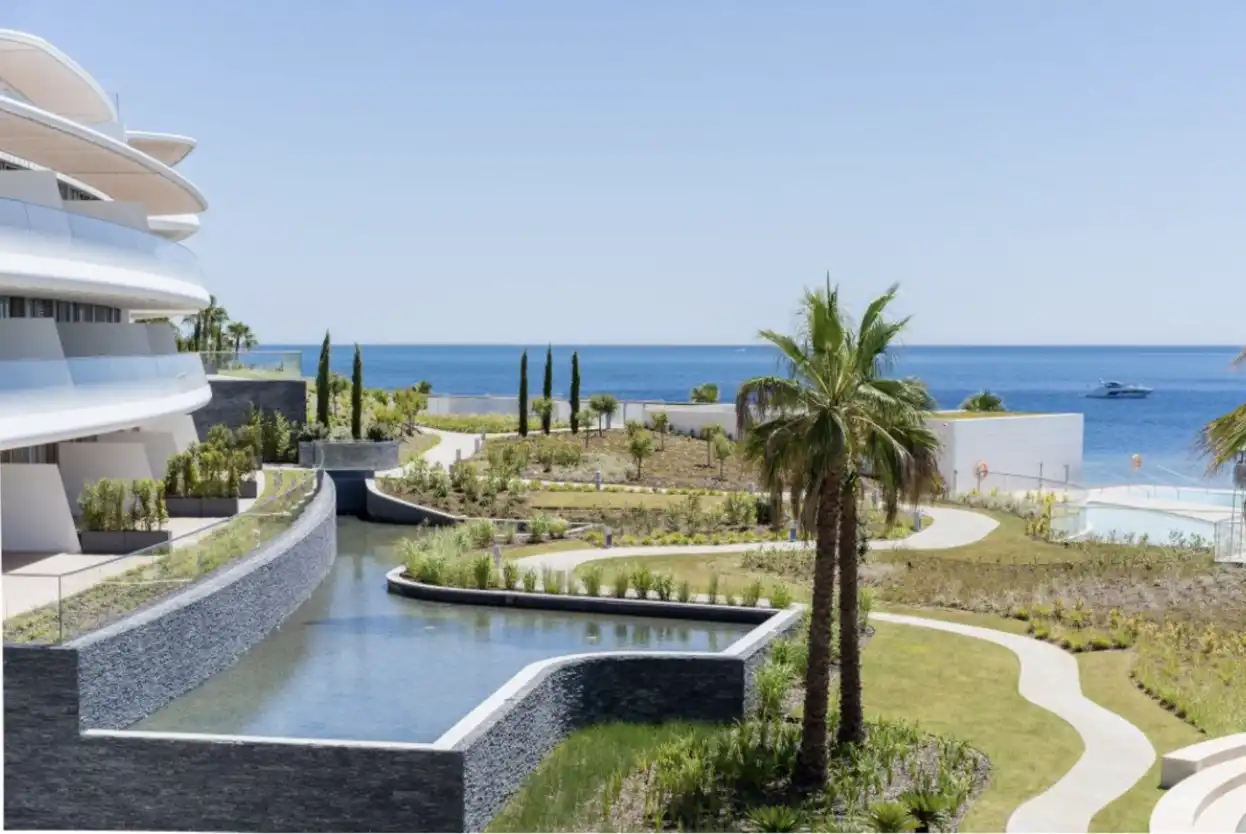 Jardí de Apartament en venda en Estepona amb Aire condicionat, Jardí privat i Terrassa
