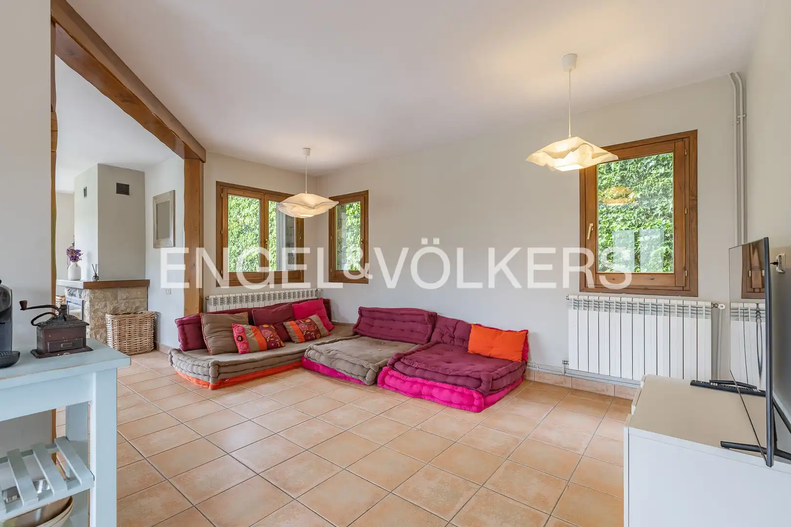 Sala de estar de Casa o chalet en venta en Molló con Calefacción, Jardín privado y Balcón