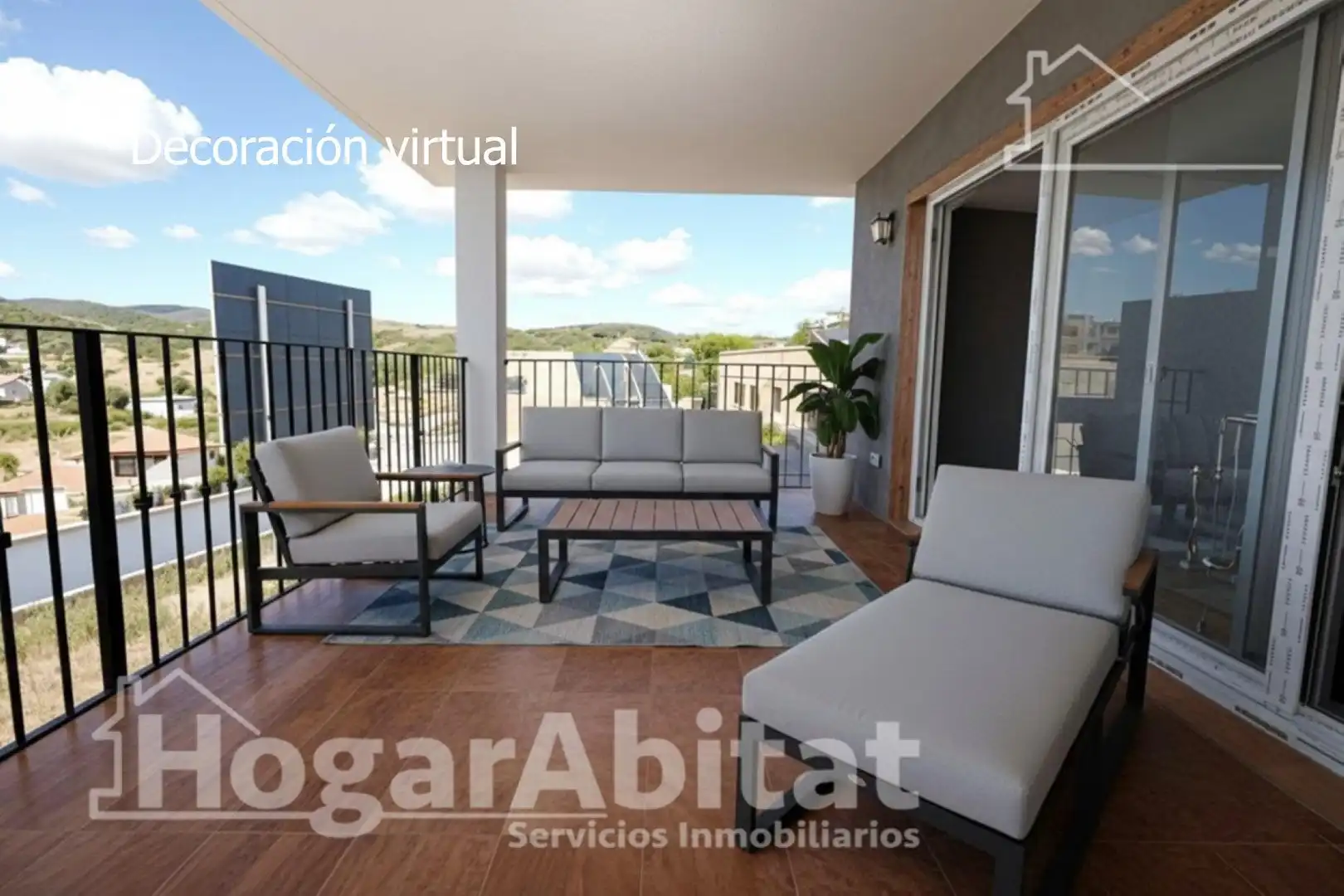 Terrassa de Casa o xalet en venda en Chiva amb Aire condicionat, Calefacció i Jardí privat