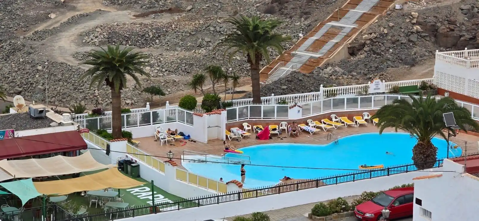 Swimming pool of Apartments for rent in Mogán  with Terrace, Furnished and Balcony