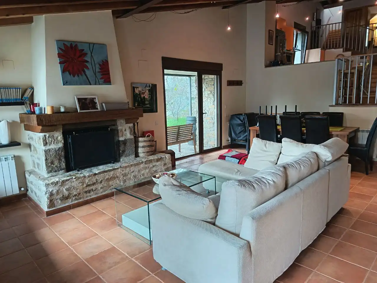 Sala d'estar de Casa o xalet en venda en Solana de Ávila amb Calefacció i Moblat