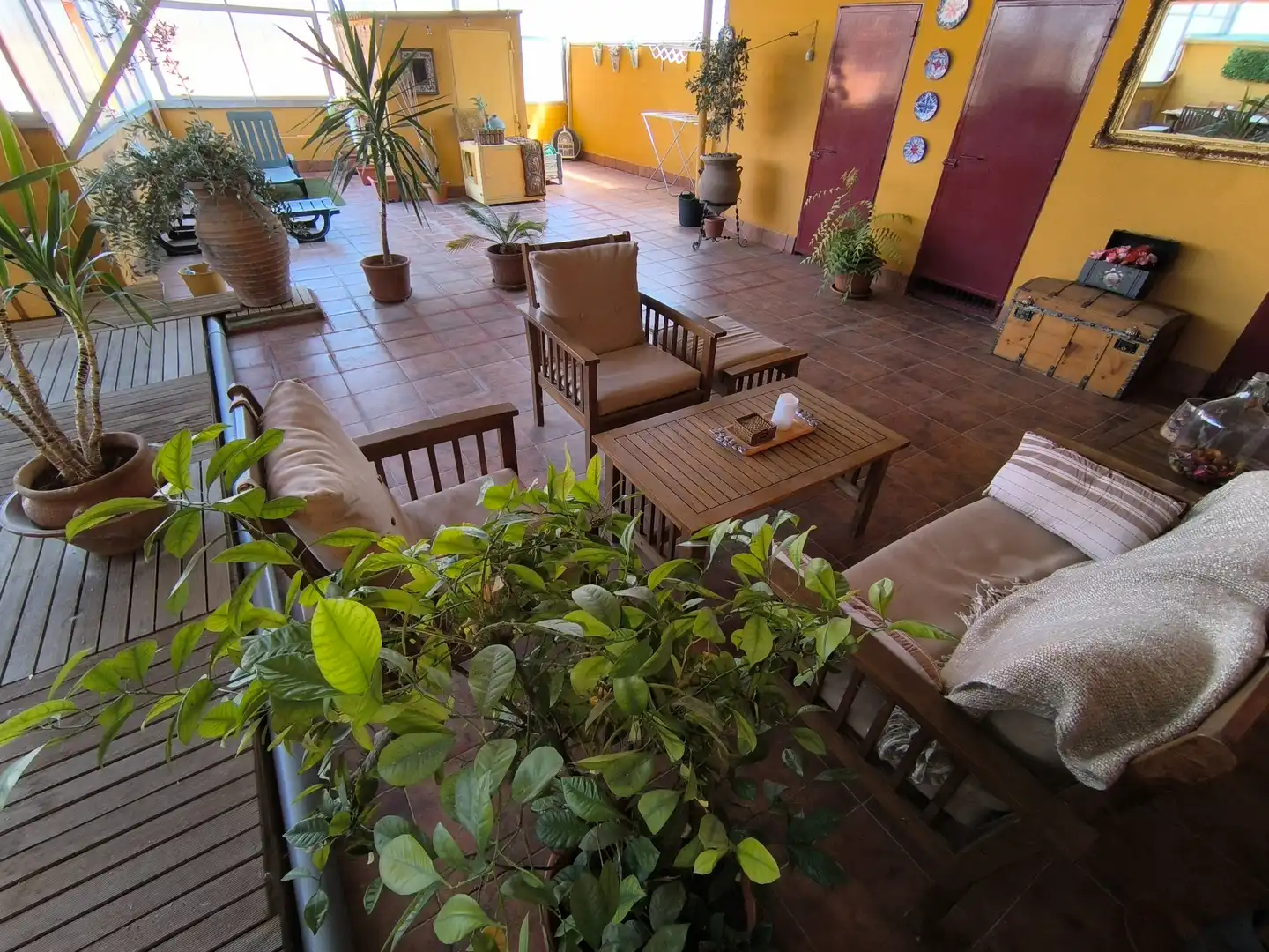 Terraza de Casa o chalet en venta en Valoria la Buena con Aire acondicionado, Calefacción y Terraza