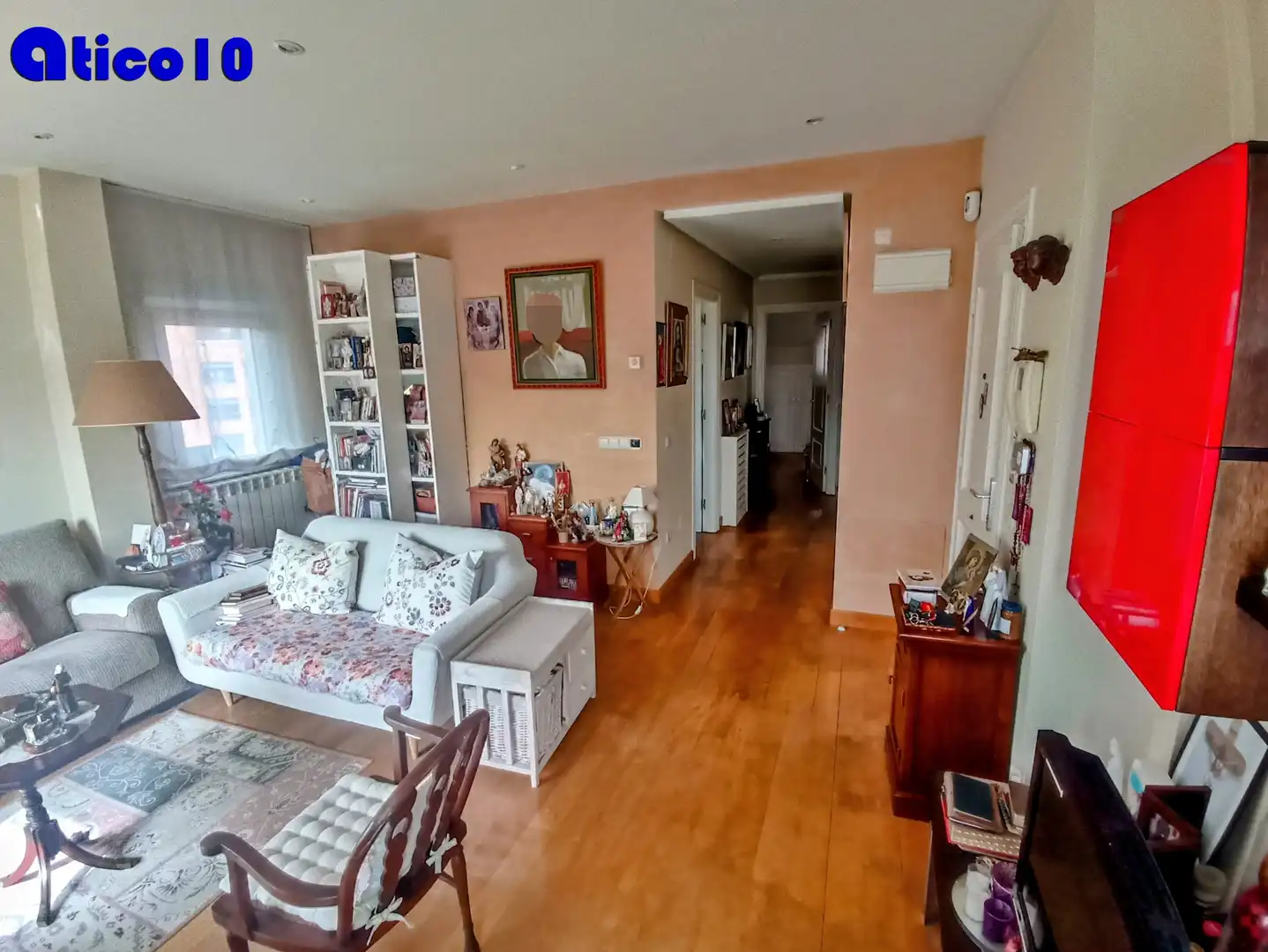 Living room of Attic for sale in Oviedo   with Heating, Parquet flooring and Terrace