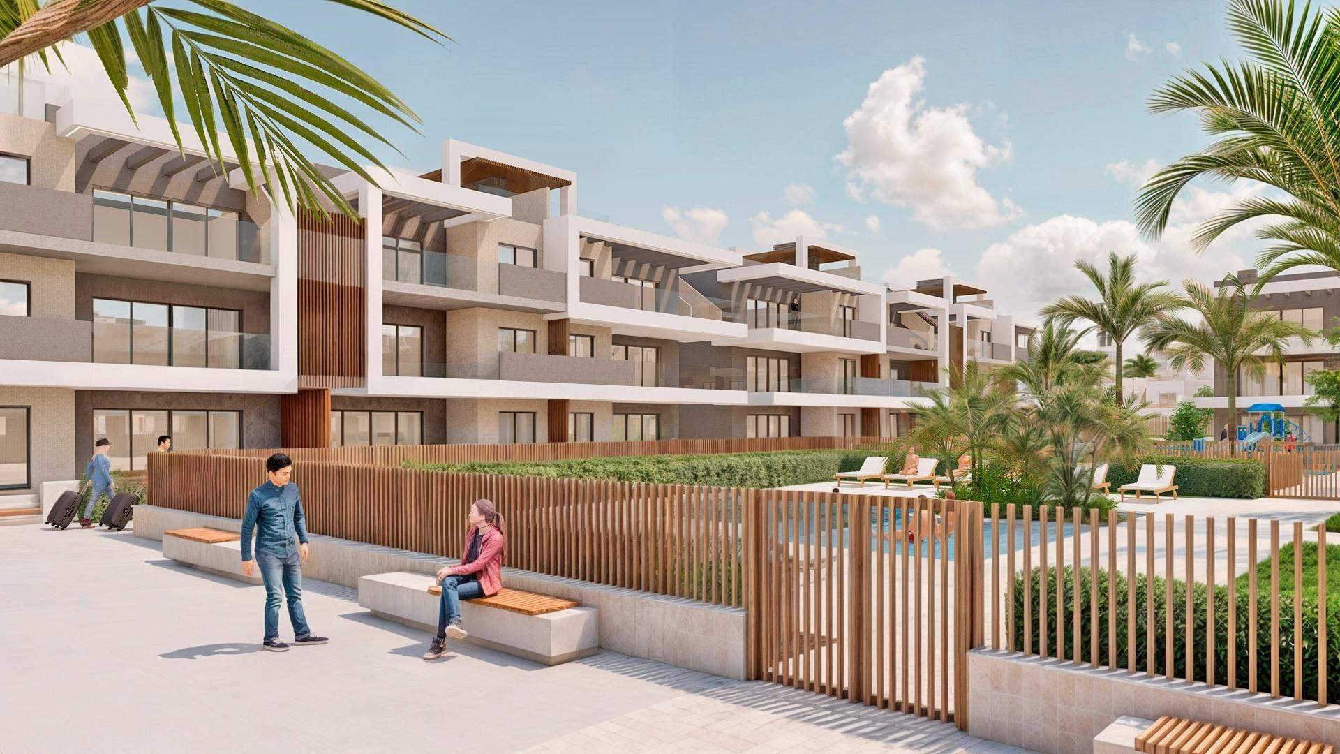 Exterior view of Apartment for sale in Pilar de la Horadada  with Air Conditioner, Heating and Private garden
