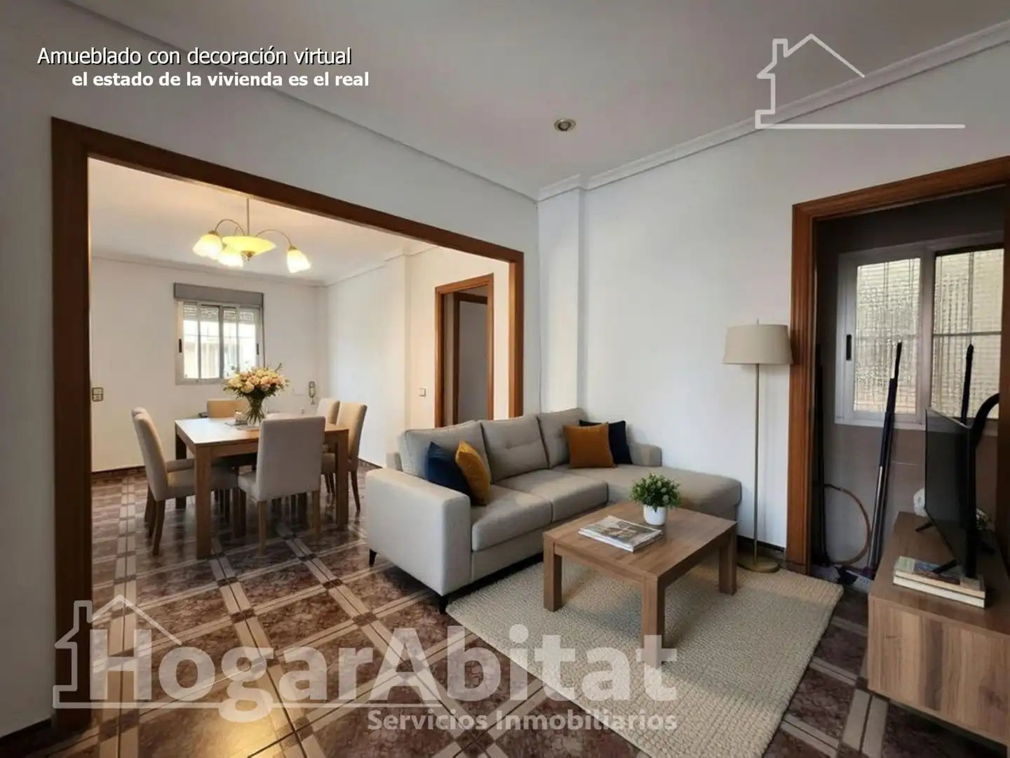 Sala de estar de Piso en venta en Valencia con Aire acondicionado, Calefacción y Terraza