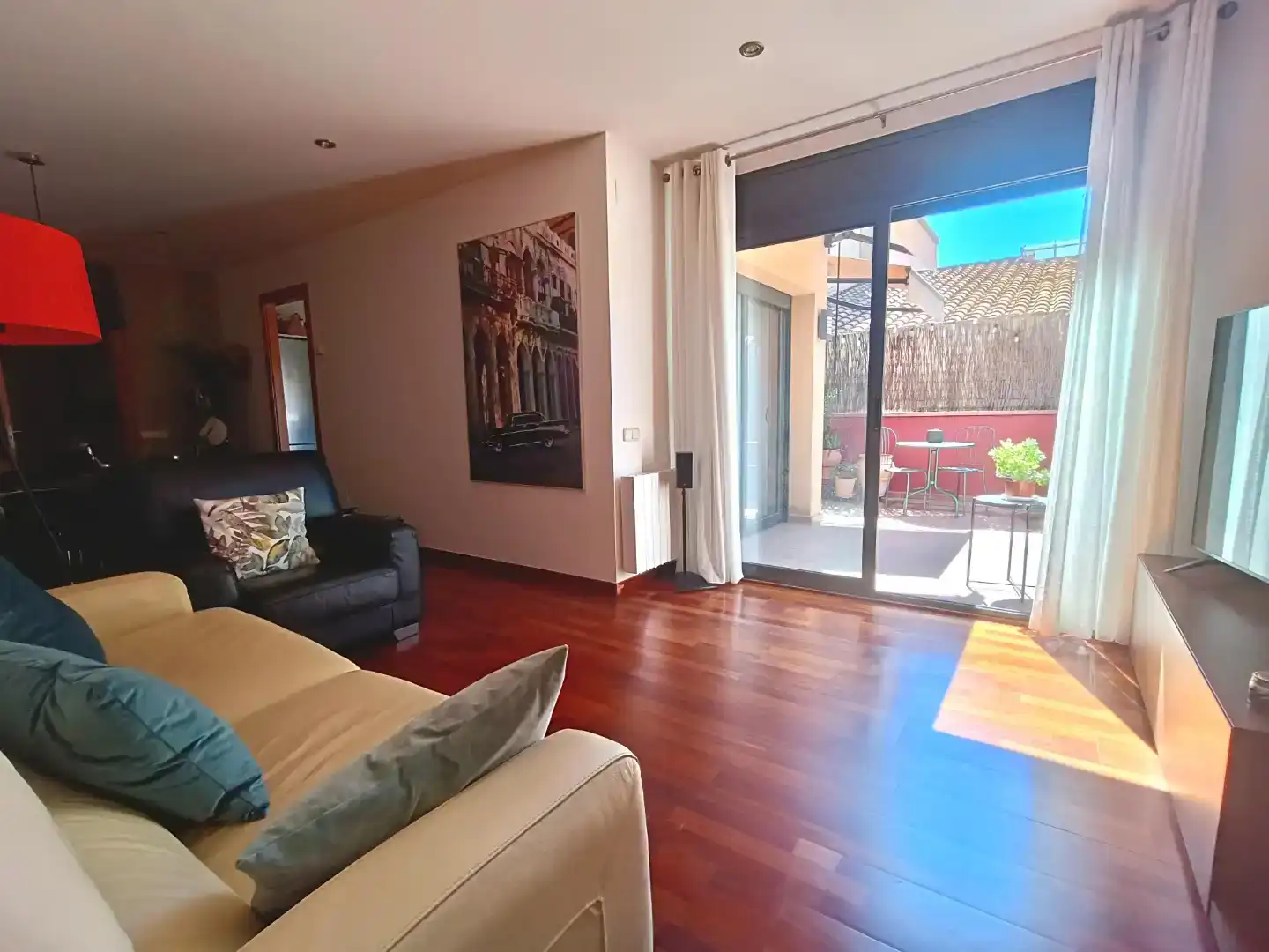 Sala d'estar de Pis en venda en Sant Pere de Vilamajor amb Aire condicionat, Parquet i Traster