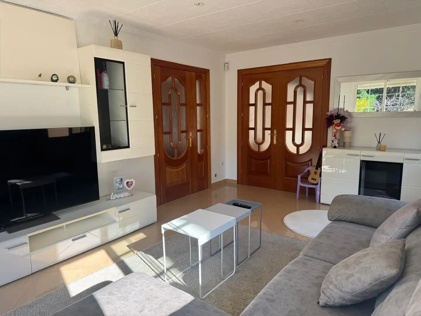 Wohnzimmer von Haus oder Chalet zum Verkauf in Quart mit Klimaanlage, Heizung und Privatgarten