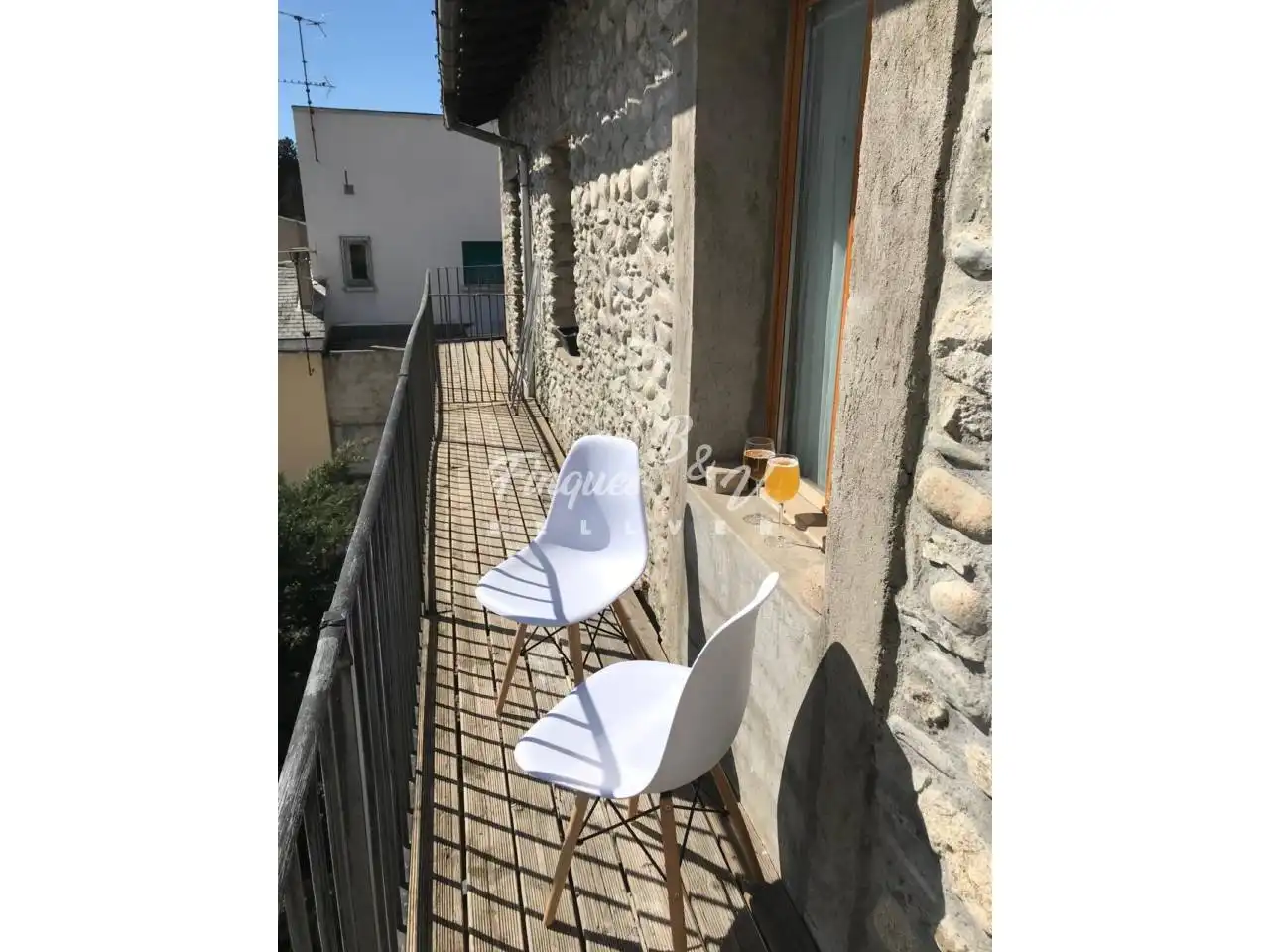Terrace of Flat for sale in Bourg - Madame  with Heating, Parquet flooring and Furnished