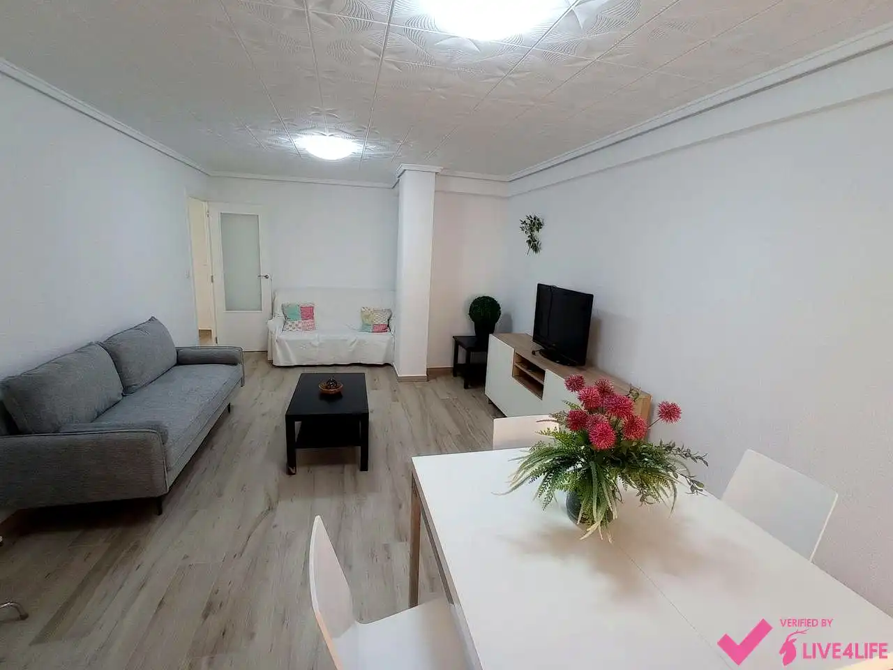 Sala de estar de Piso de alquiler en Valencia con Aire acondicionado y Amueblado