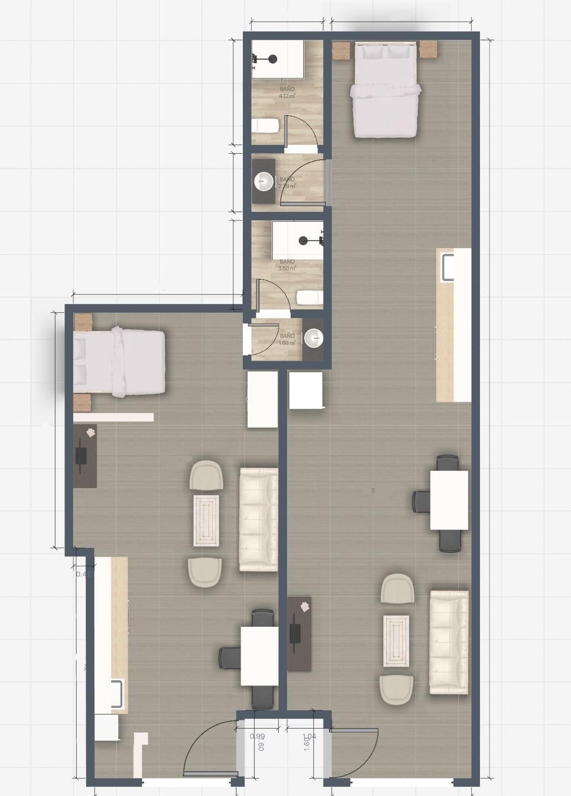Bedroom of Loft for sale in  Córdoba Capital  with Air Conditioner