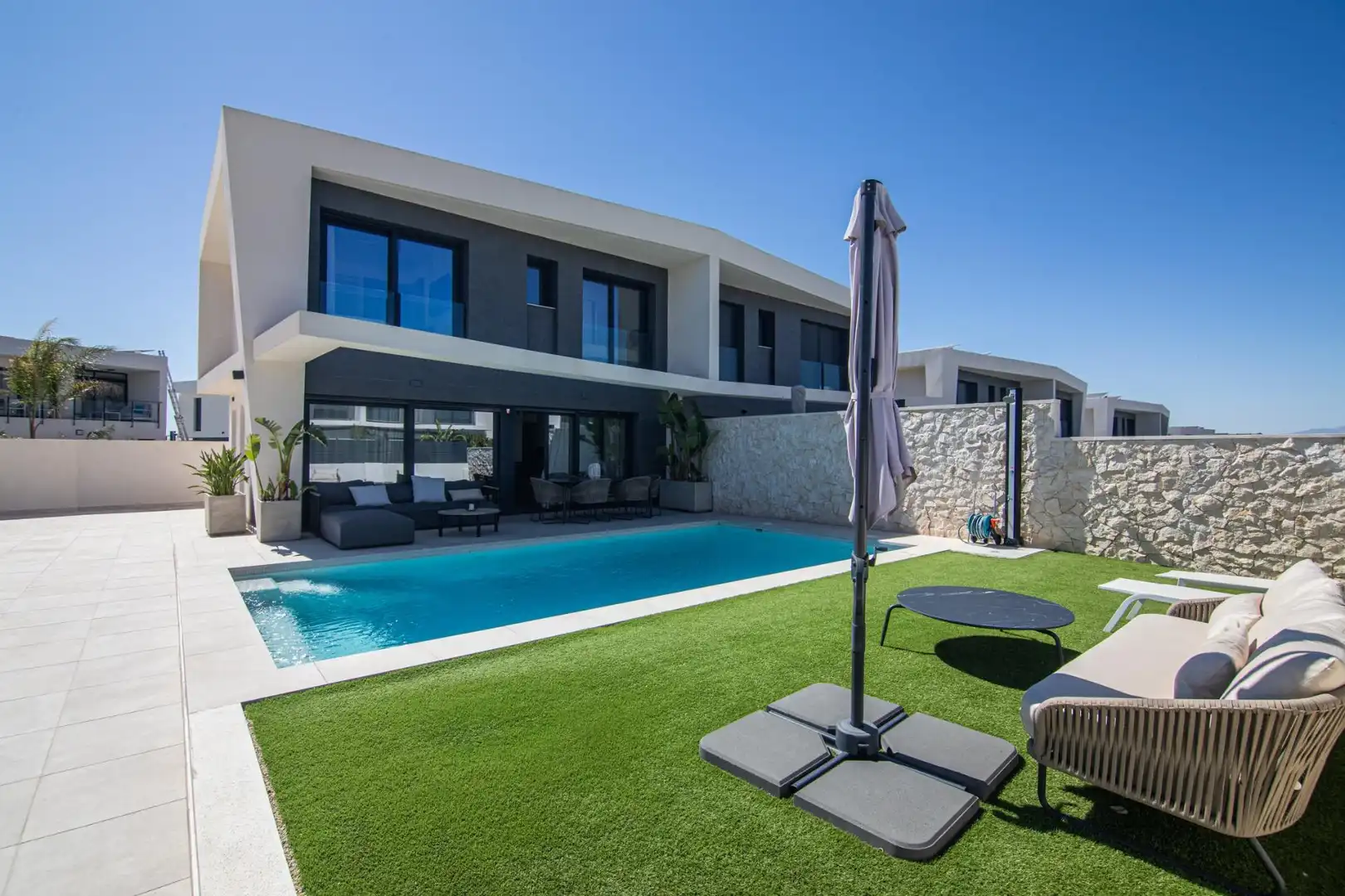 Terrassa de Casa o xalet de lloguer en Santa Pola amb Aire condicionat, Calefacció i Jardí privat