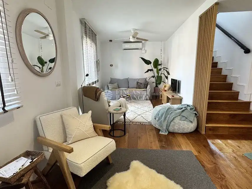 Living room of Attic for sale in Navajas  with Air Conditioner, Heating and Terrace