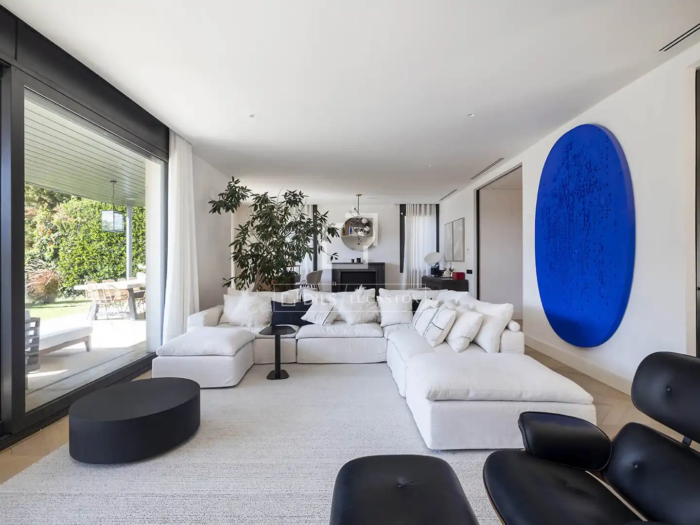 Sala de estar de Casa o chalet en venta en Barcelona con Aire acondicionado, Calefacción y Jardín privado