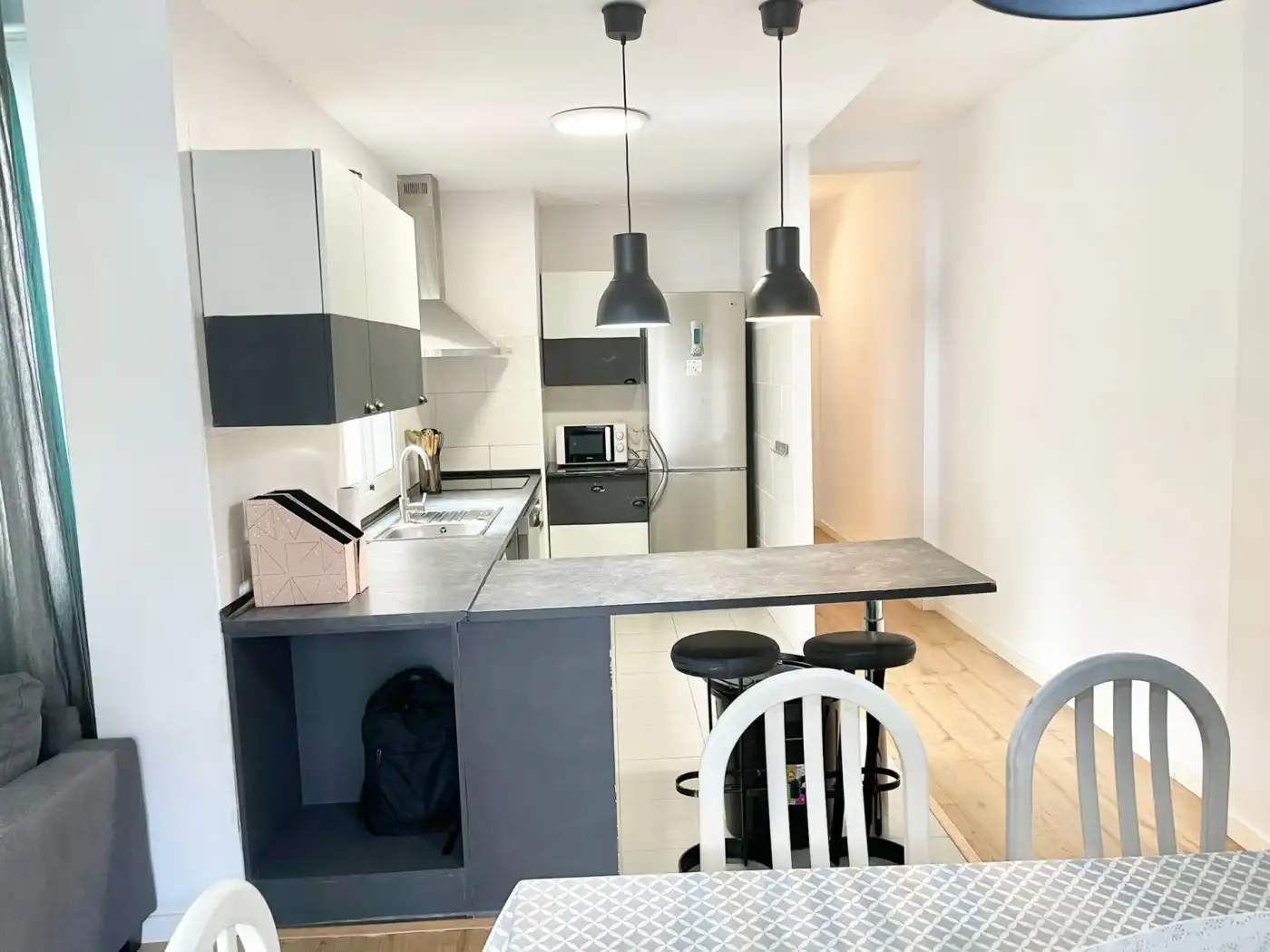 Cocina de Piso de alquiler en Valencia con Aire acondicionado, Calefacción y Parquet