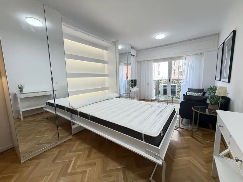 Bedroom of Study for rent in Madrid  with Air Conditioner and Furnished