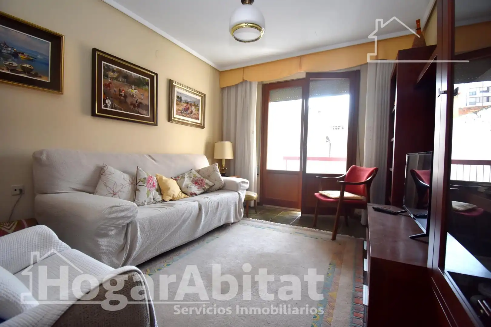 Sala d'estar de Pis en venda en Vila-real amb Terrassa i Balcó