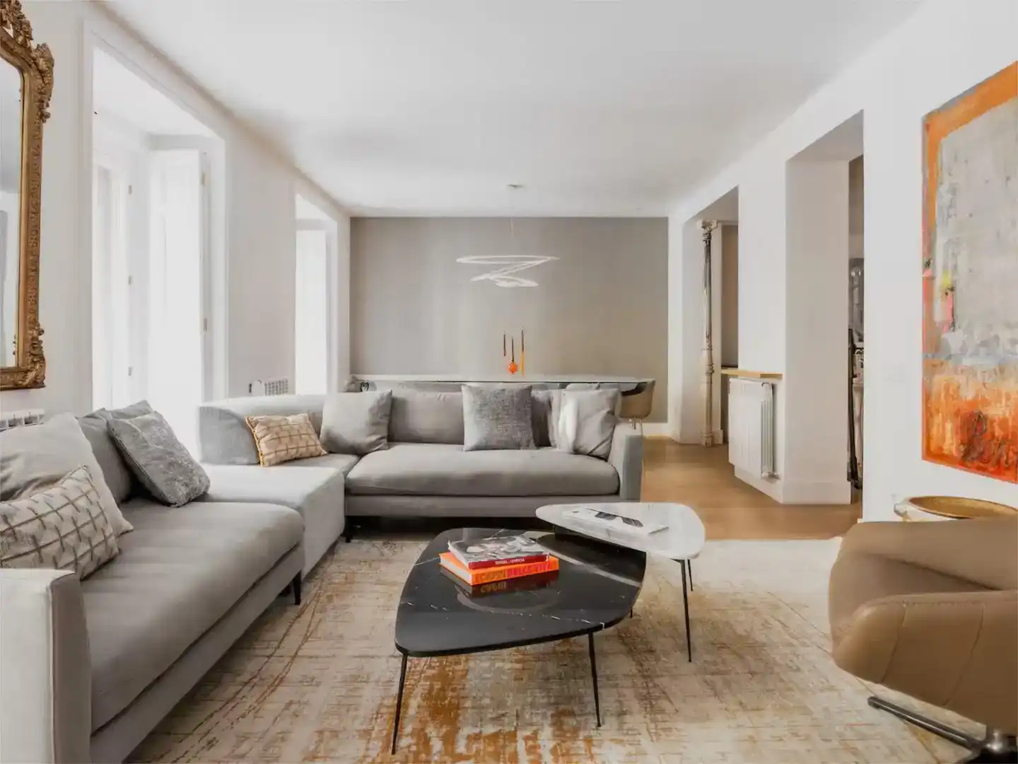 Living room of Flat for sale in  Barcelona Capital  with Air Conditioner and Balcony