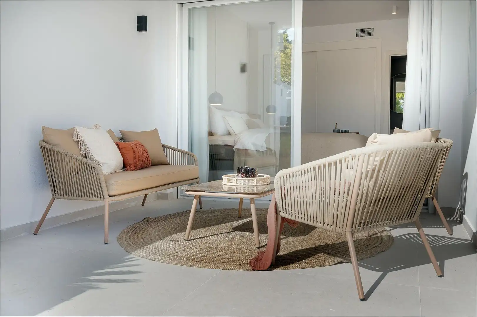 Terraza de Planta baja en venta en Benahavís con Aire acondicionado, Calefacción y Jardín privado