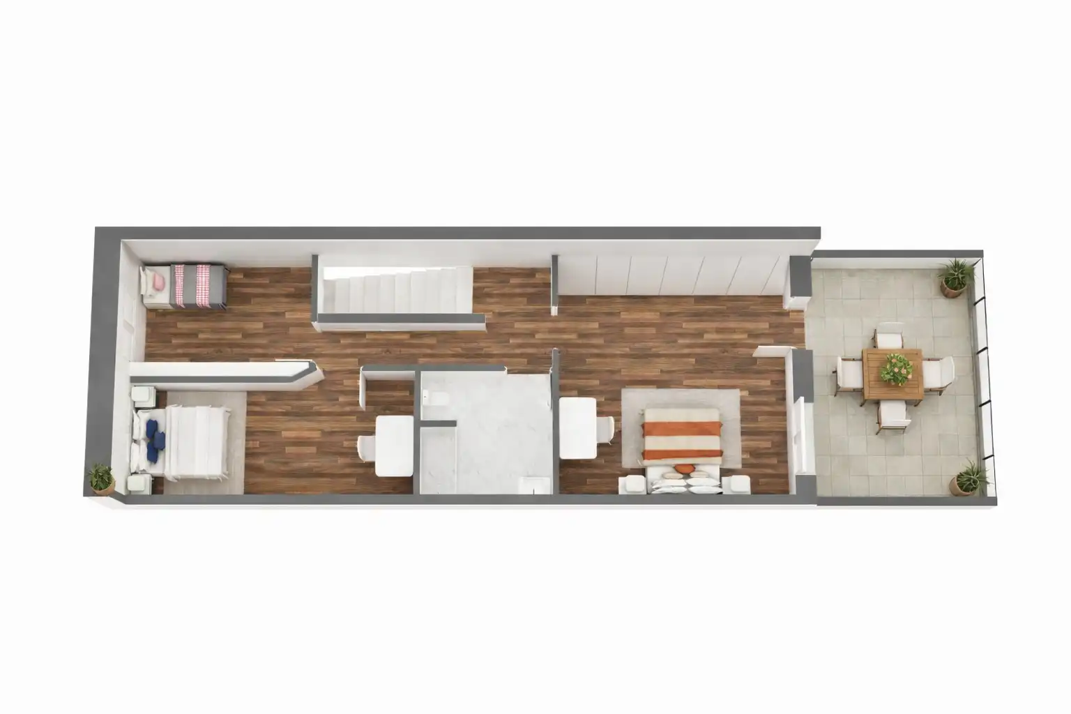 Habitación de Casa adosada en venta en Barcelona con Aire acondicionado, Calefacción y Jardín privado