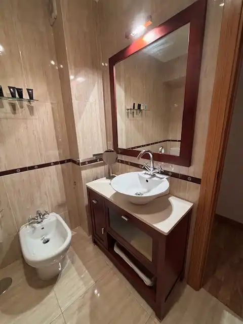 Bathroom of Flat for rent in Ferrol  with Heating, Parquet flooring and Furnished
