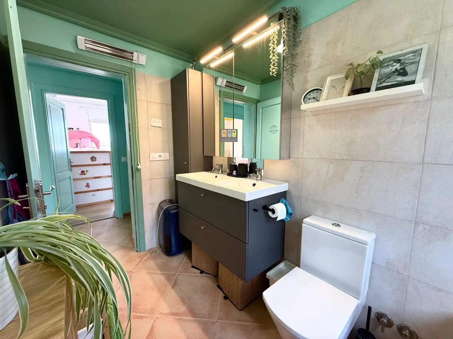 Bathroom of Houses for rent in Busot  with Air Conditioner, Private garden and Terrace