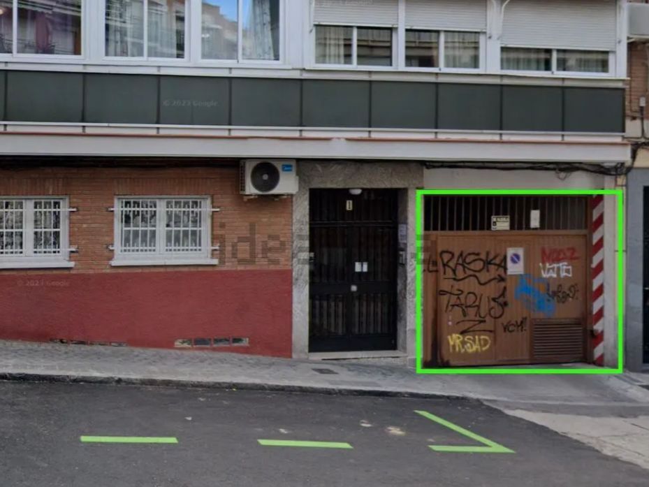 Exterior view of Garage for sale in  Madrid Capital  with Alarm
