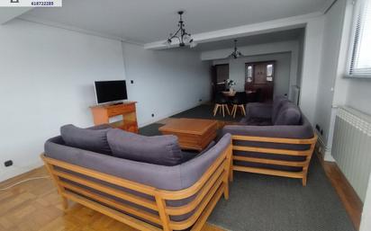 Living room of Flat for sale in Ferrol  with Parquet flooring and Furnished