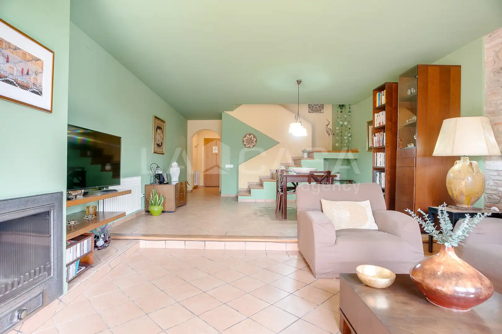 Sala d'estar de Casa adosada en venda en Sant Antoni de Vilamajor amb Calefacció, Terrassa i Traster