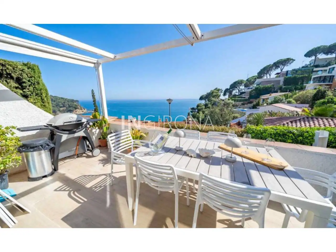 Terrassa de Casa o xalet de lloguer en Lloret de Mar amb Aire condicionat, Jardí privat i Terrassa