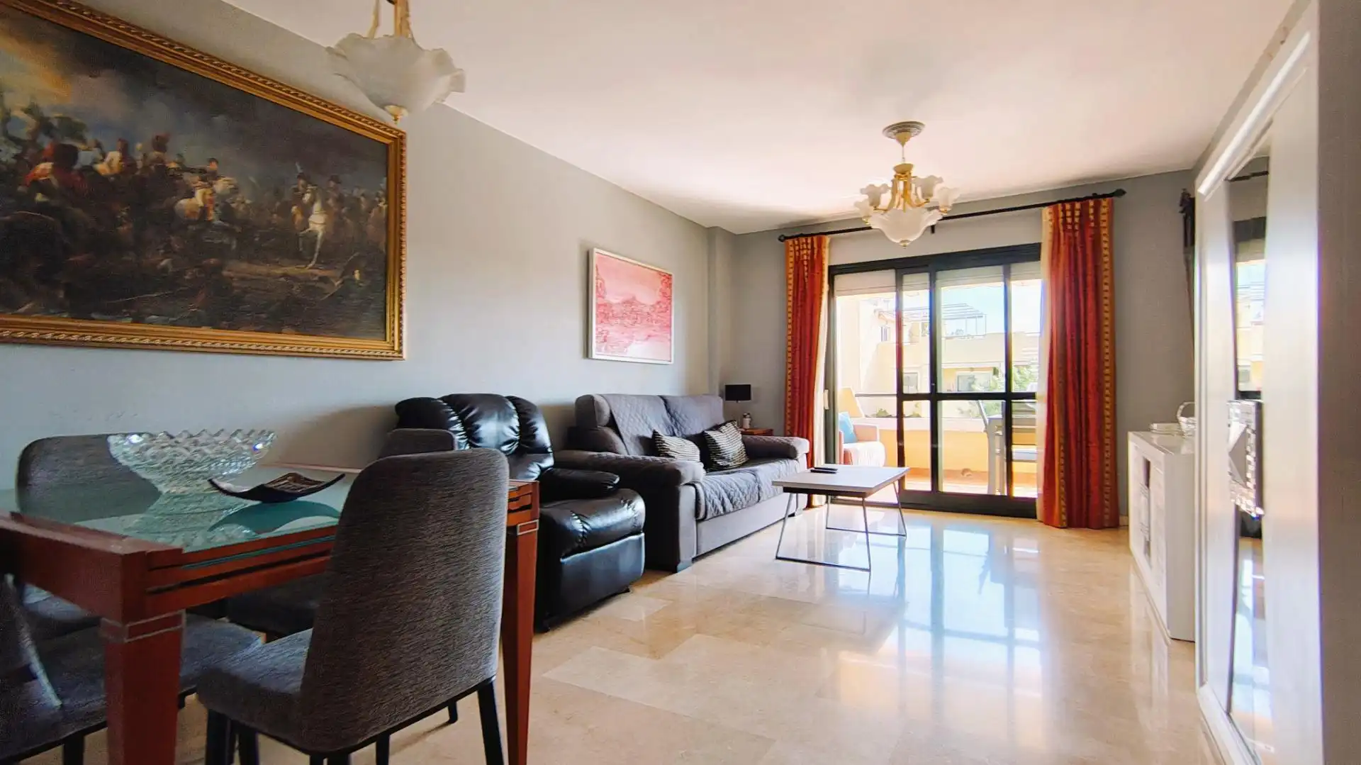 Sala de estar de Apartamento en venta en Marbella con Aire acondicionado, Terraza y Trastero