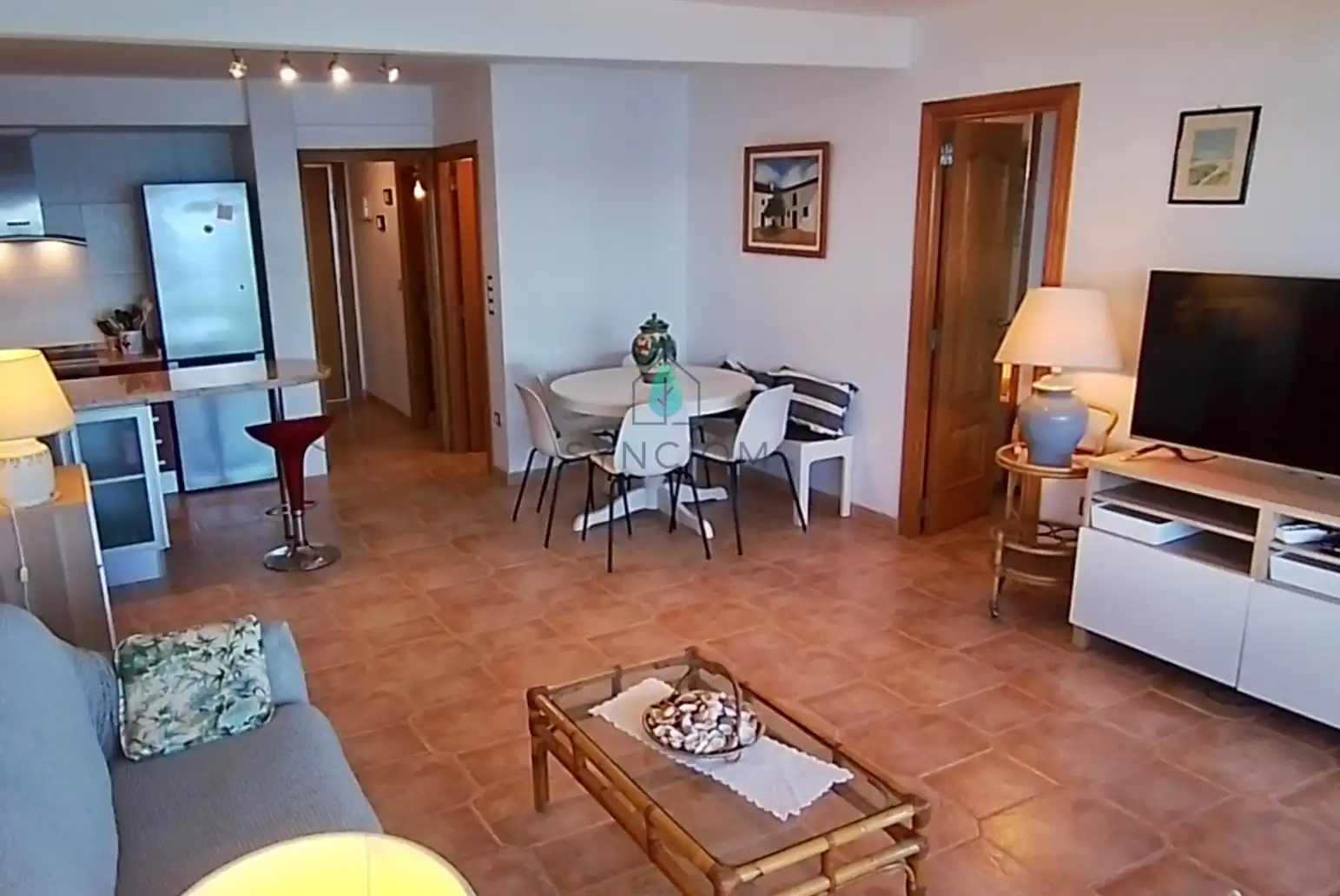 Sala de estar de Piso en venta en Sueca con Calefacción, Terraza y Trastero