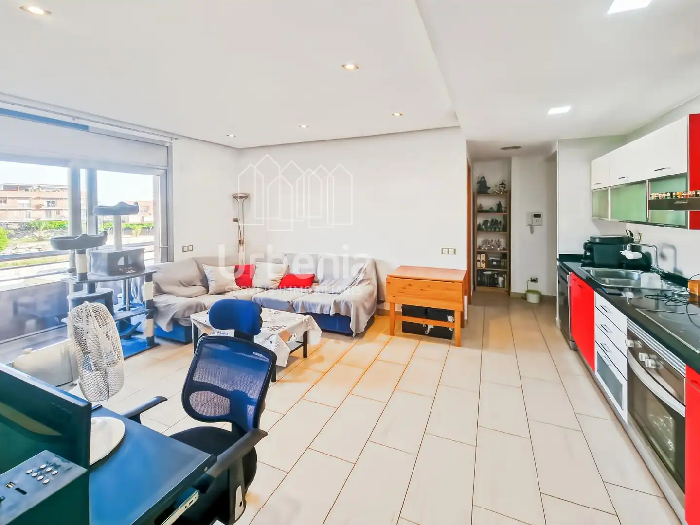 Wohnzimmer von Wohnung zum Verkauf in Mataró mit Klimaanlage, Terrasse und Abstellraum