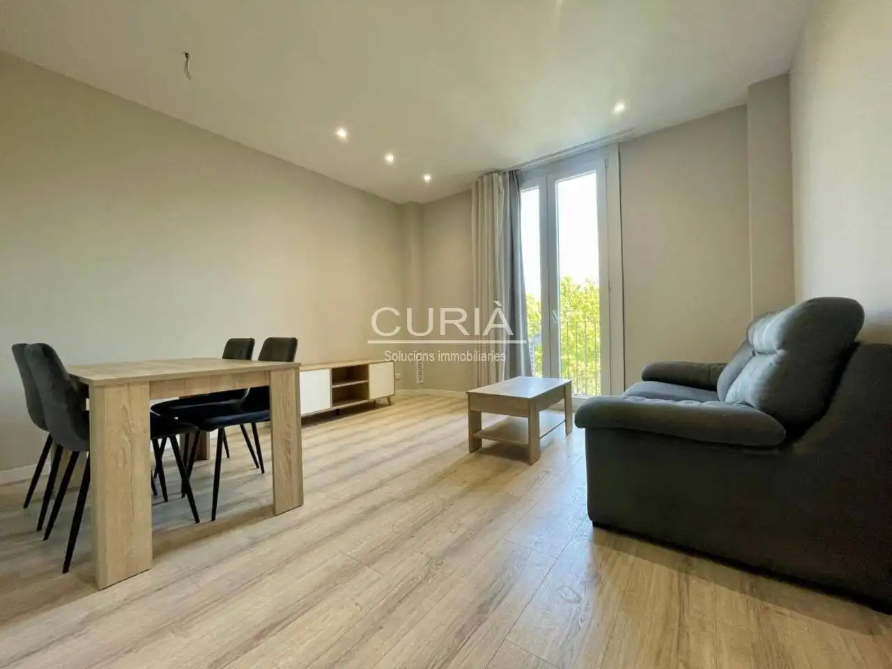 Sala d'estar de Pis en venda en Lleida amb Aire condicionat, Calefacció i Parquet