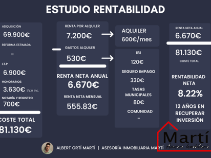 Exterior view of Flat for sale in Burriana / Borriana  with Terrace, Storage room and Furnished