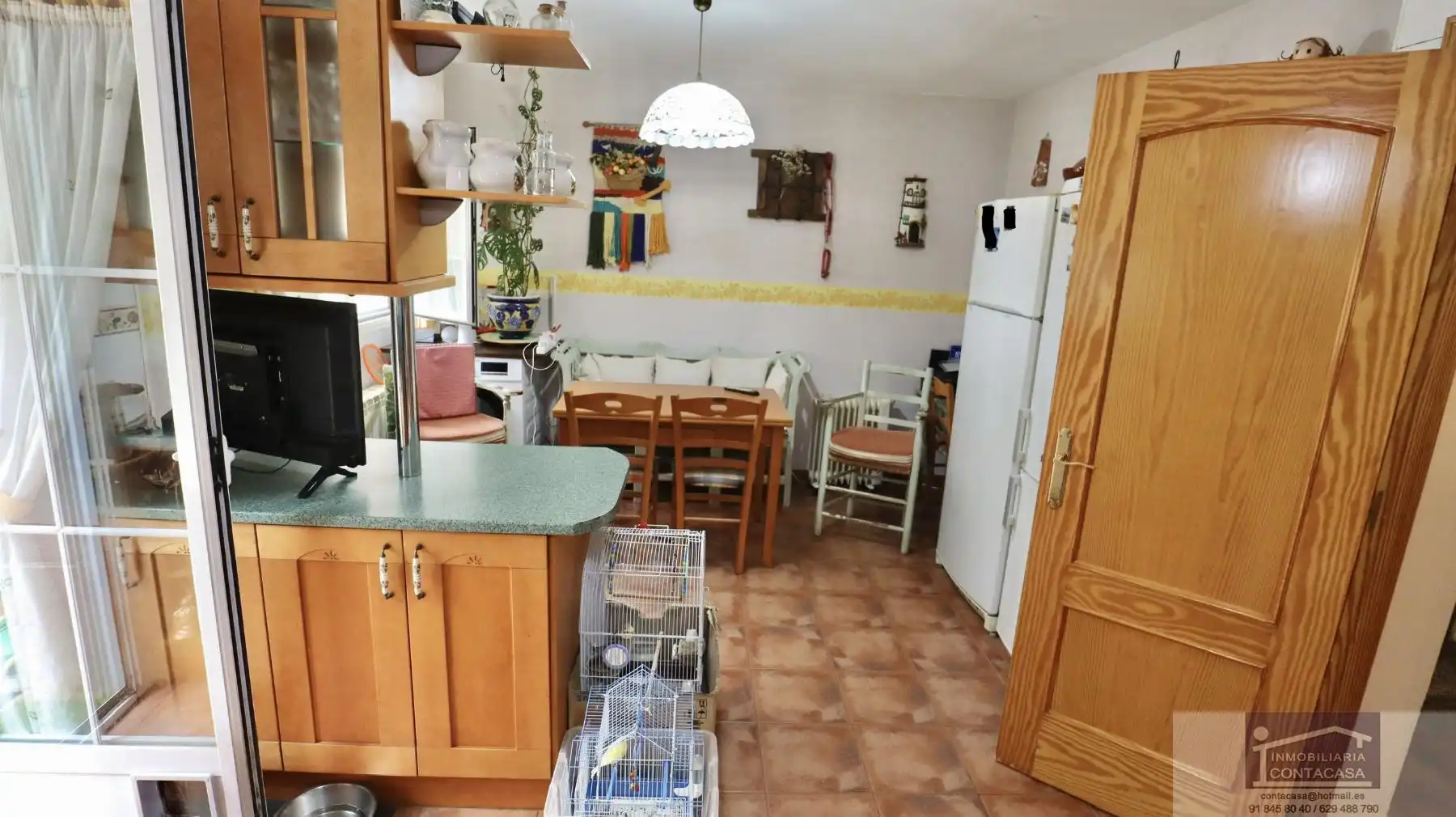 Cuina de Casa o xalet en venda en Miraflores de la Sierra amb Calefacció, Terrassa i Traster