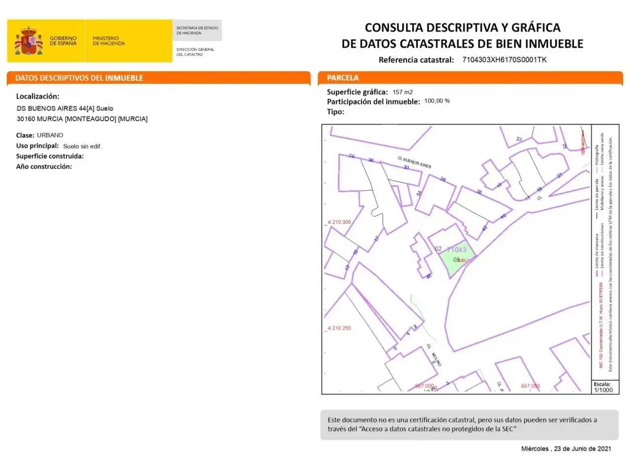 Residential land for sale in Pedanías Norte, imagen 4
