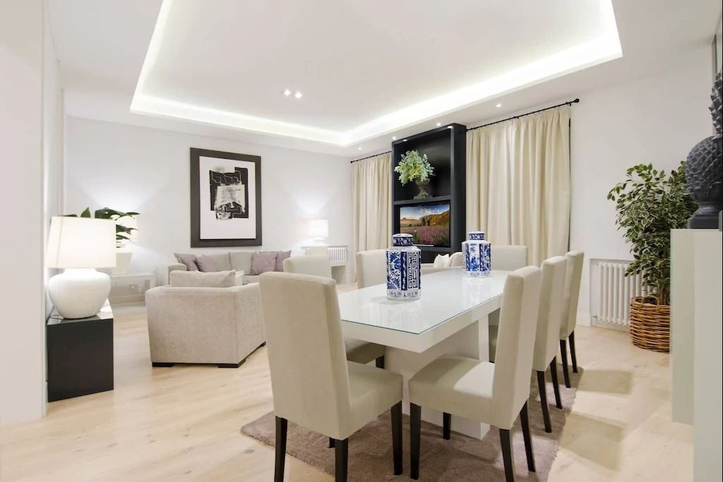 Dining room of Flat to rent in  Barcelona Capital  with Air Conditioner, Furnished and Pets allowed