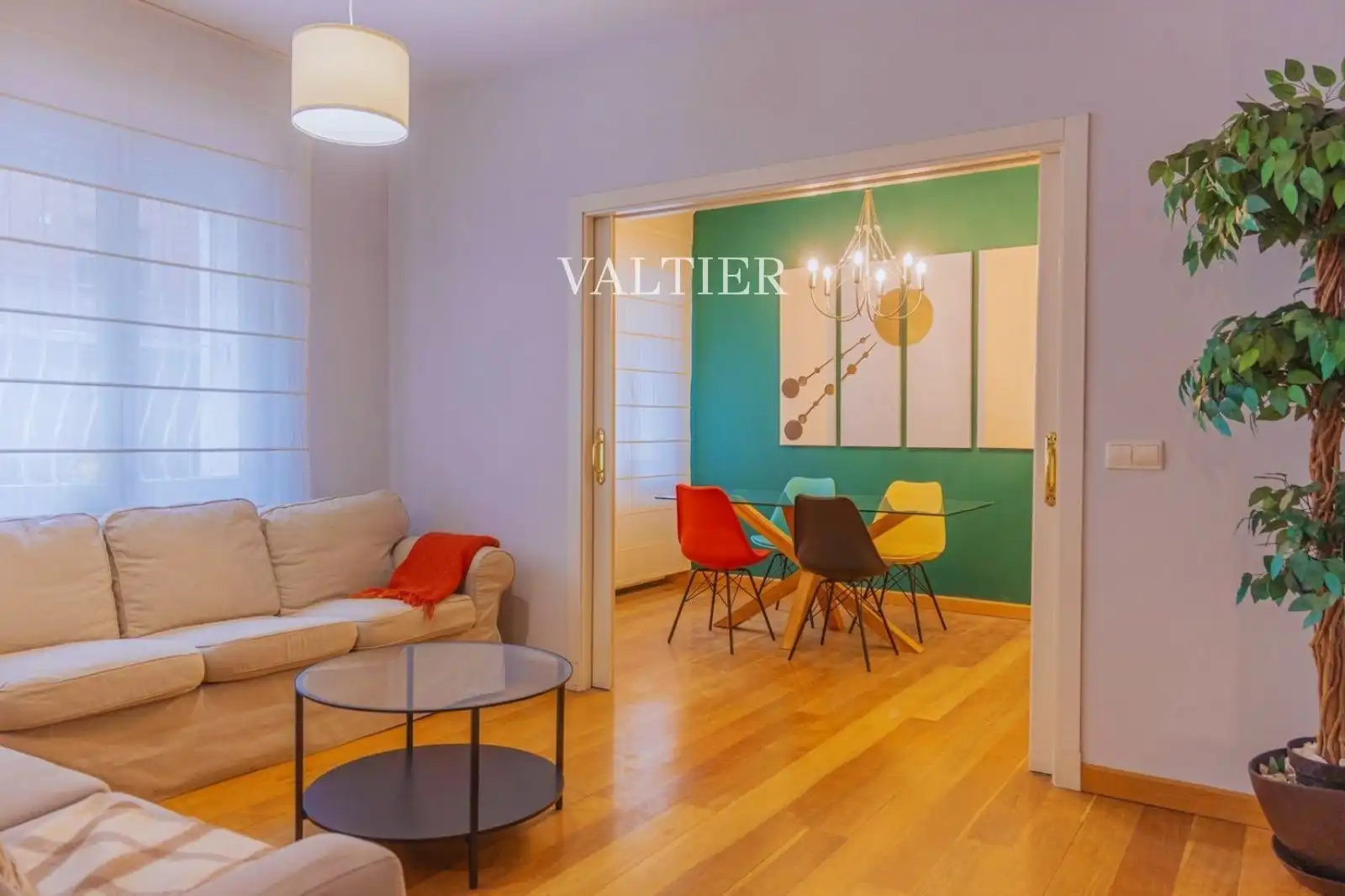 Sala de estar de Piso de alquiler en Madrid con Aire acondicionado y Amueblado