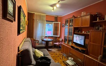 Living room of Flat for sale in  Zaragoza Capital  with Heating, Parquet flooring and Terrace