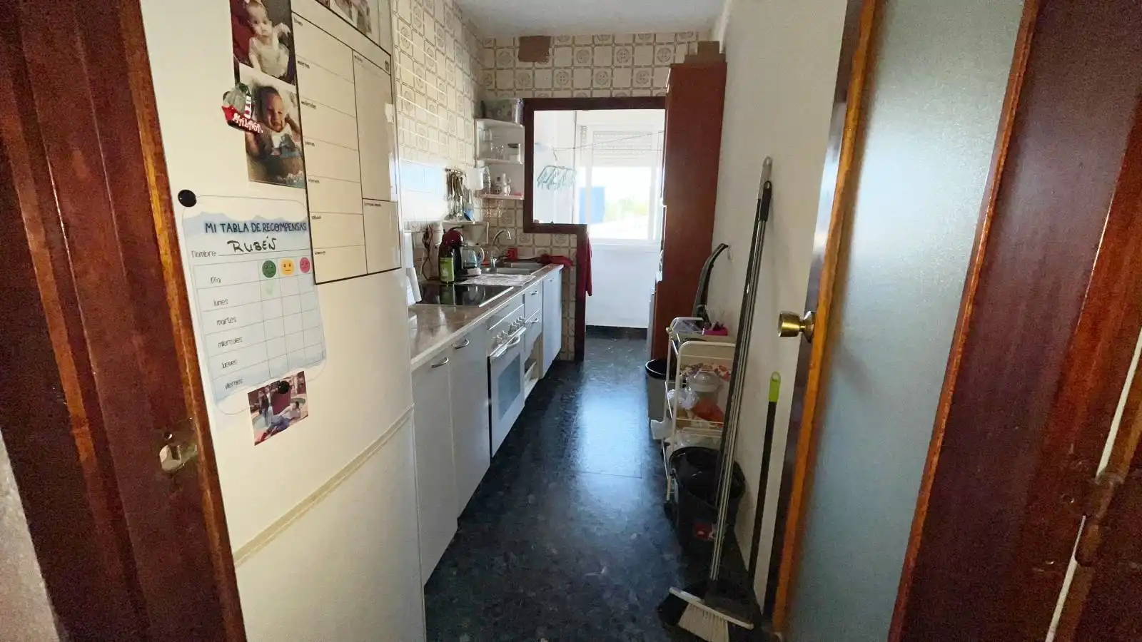 Kitchen of Flat for sale in Málaga  with Air Conditioner, Furnished and Community pool
