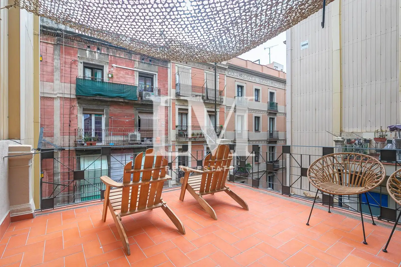 Terraza de Apartamento de alquiler en Barcelona con Aire acondicionado, Calefacción y Terraza