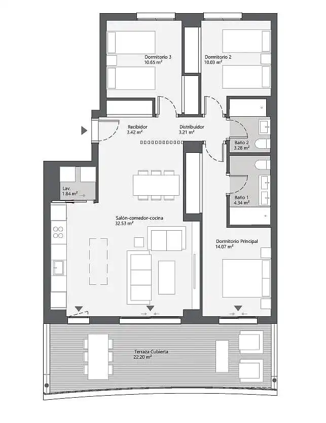 Apartamento con ascensor en venta en Diseminados, imagen 20