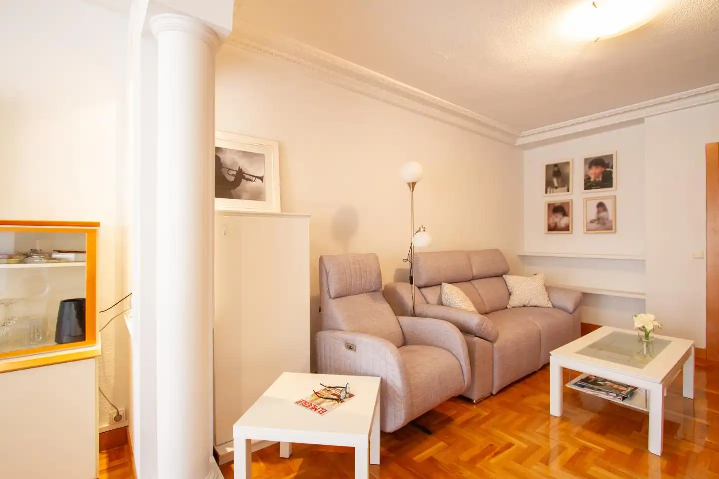 Wohnzimmer von Maisonette zum Verkauf in Villava / Atarrabia mit Klimaanlage, Heizung und Terrasse
