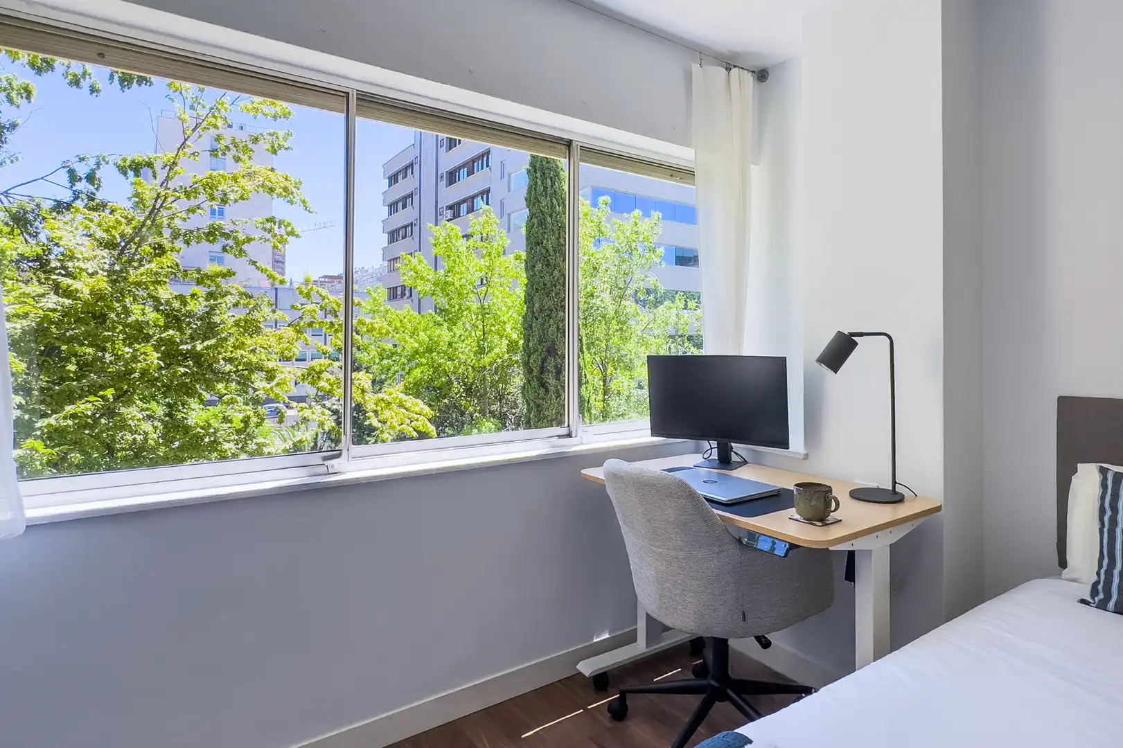Bedroom of Apartments for rent in Madrid  with Air Conditioner, Heating and Furnished