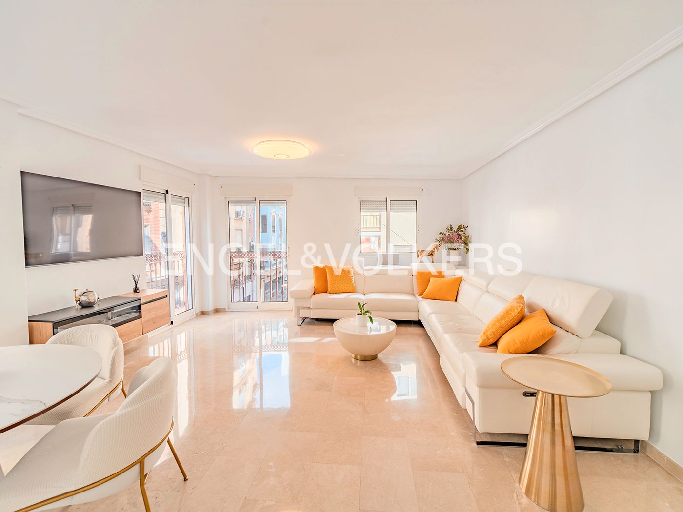 Sala de estar de Piso en venta en Alicante / Alacant con Aire acondicionado, Calefacción y Balcón