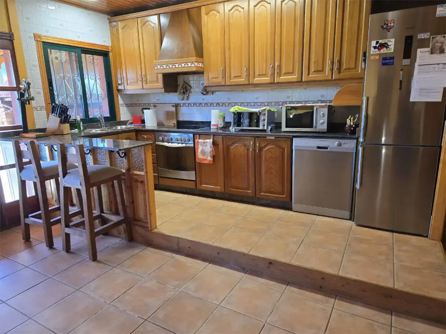 Kitchen of Flat for sale in Oleiros  with Private garden, Furnished and Balcony