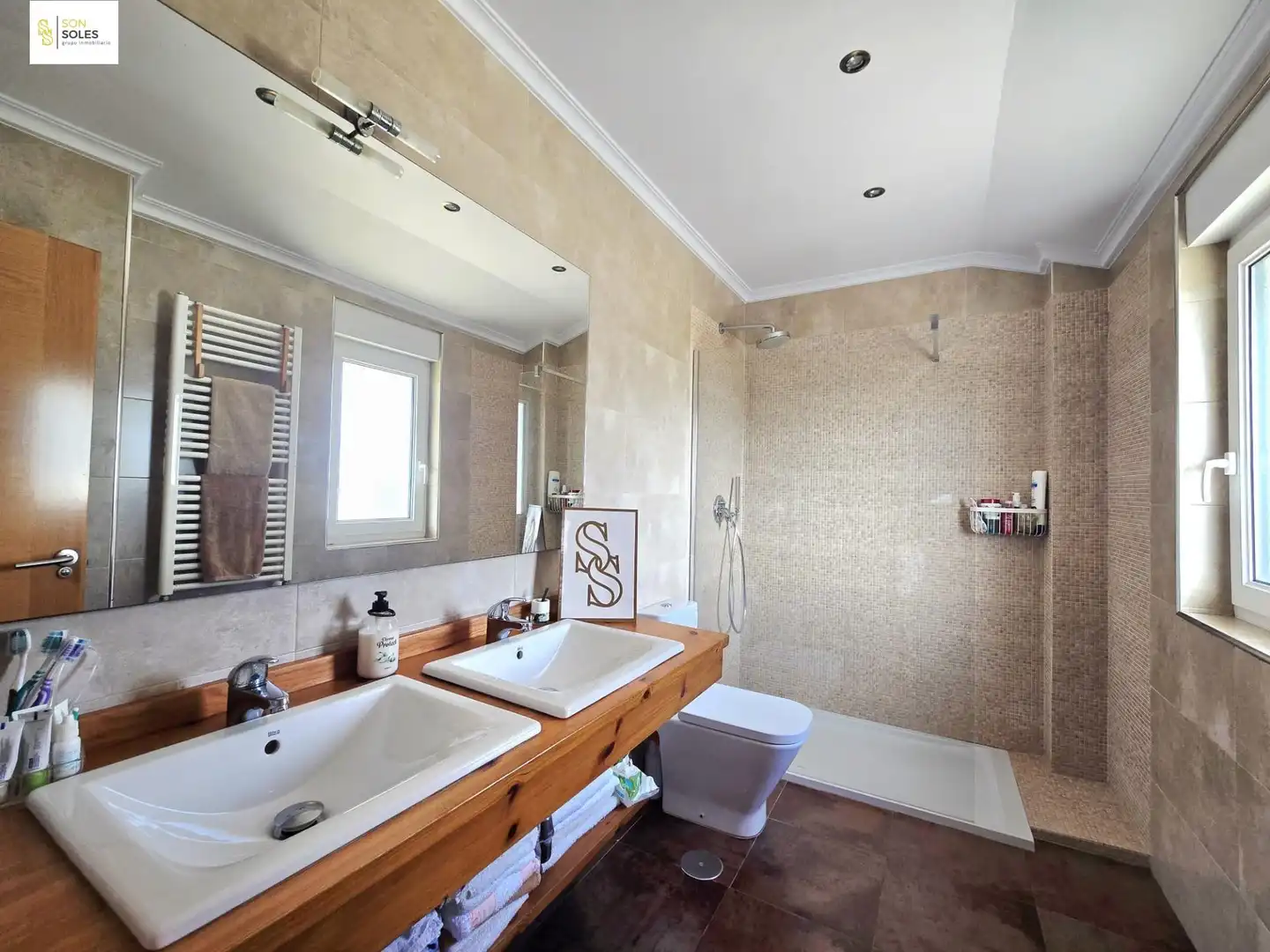 Baño de Casa o chalet en venta en Santa Cruz de Bezana con Calefacción, Jardín privado y Terraza