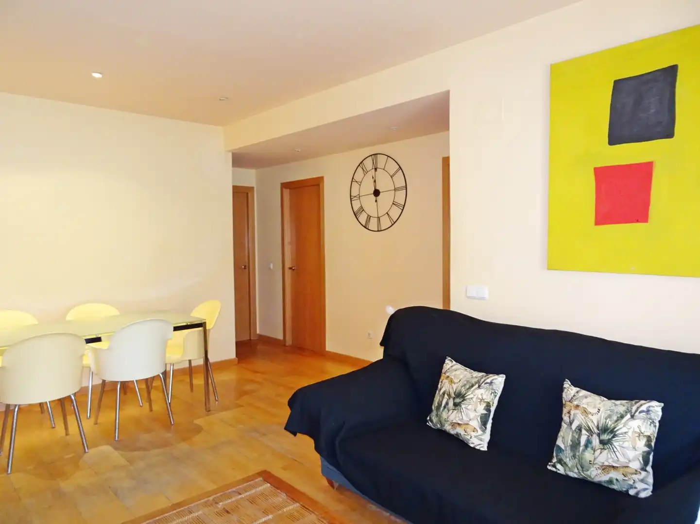 Sala de estar de Apartamento de alquiler en Gandia con Parquet, Terraza y Amueblado